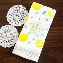うすい　かるい　ながい　タオルてぬぐい（レモネード）の画像