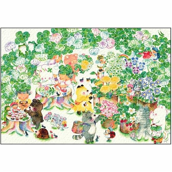 こばやしあや ポストカード（野花のお花屋さん）画像