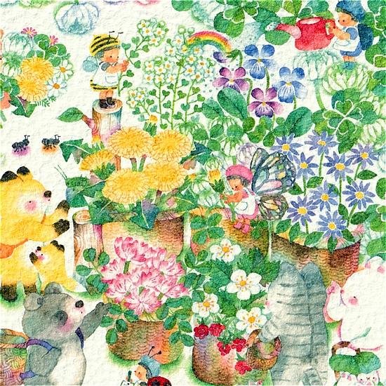 こばやしあや ポストカード（野花のお花屋さん）画像