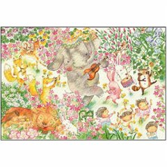 こばやしあや ポストカード（お花畑の歌）の画像