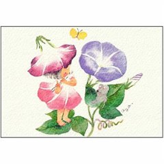 こばやしあや ポストカード（フルート・朝顔）の画像