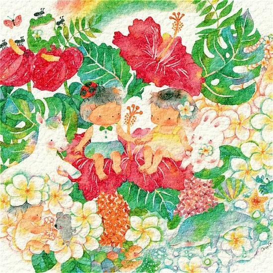 こばやしあや ポストカード（ぼくたちにかかる虹）画像