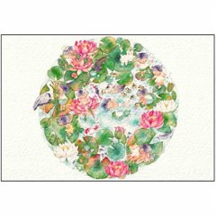 こばやしあや ポストカード（ぷかぷか/睡蓮）の画像