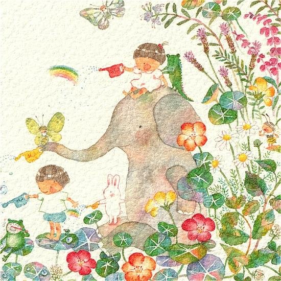 こばやしあや ポストカード（小さな虹）画像