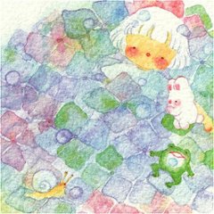 こばやしあや ポストカード（あじさいの色）画像