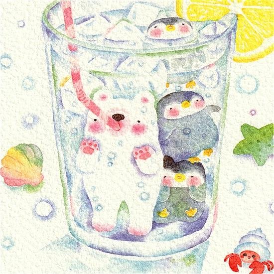 こばやしあや ポストカード（サイダーの海）画像