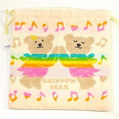 【予約品】レインボーベア　巾着の画像