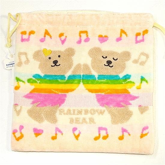 【予約品】レインボーベア　巾着画像