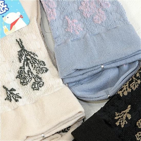 超冷感 メッシュ編み 靴下画像