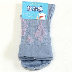 超冷感 メッシュ編み 靴下画像