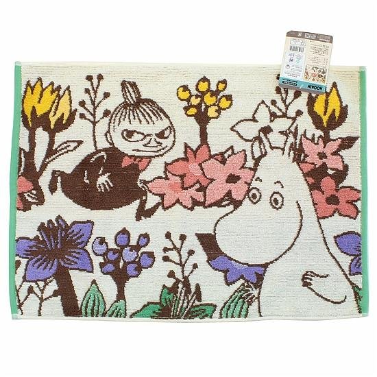 ムーミン　タオルバスマット（花々の中で）画像