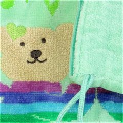 レインボーベア　巾着（エンジェル）ミントグリーン画像
