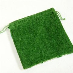レインボーベア　巾着（パッチワーク2）グリーン画像