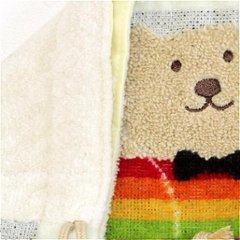 レインボーベア　巾着（グランドピアノ）オフホワイト画像