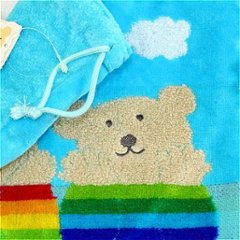 レインボーベア　巾着（デイズ）ブルー画像