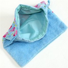 レインボーベア　巾着（ローズ姫）サックス画像