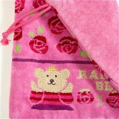 レインボーベア　巾着（ローズ姫）ピンク画像