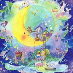 Roko ポストカード（月のブランコ）画像