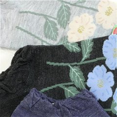 STREAM　スニーカー丈ハーバルソックス（大きなお花）画像