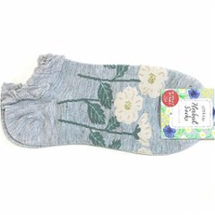 STREAM　スニーカー丈ハーバルソックス（大きなお花）画像