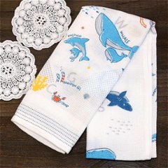 うすい　かるい　ながい　タオルてぬぐい（アクアリウム）の画像