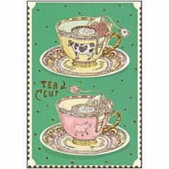 いのうえ彩　ポストカード（ティーカップ）の画像