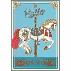 いのうえ彩　ポストカード（木馬）の画像