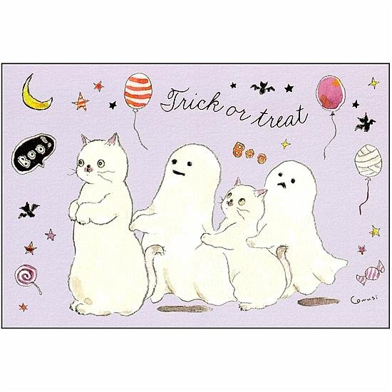 トコロコムギ ポストカード（ハロウィンおばけオーディション）画像
