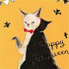 トコロコムギ ポストカード（ドラキュラにゃんこ）画像