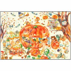 こばやしあや ポストカード（夕暮れのハロウィン）の画像