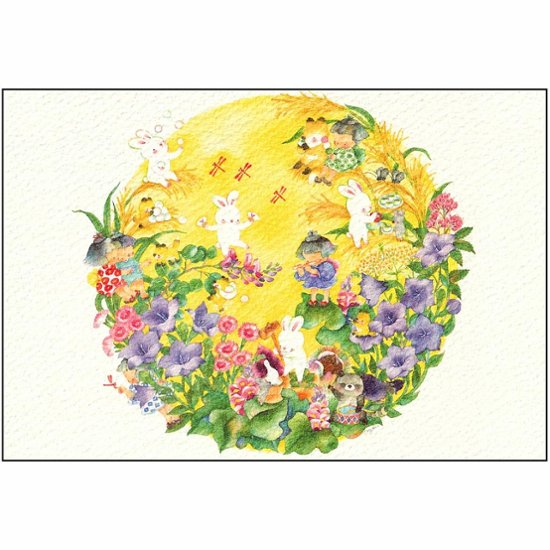 こばやしあや ポストカード（秋の七草）画像