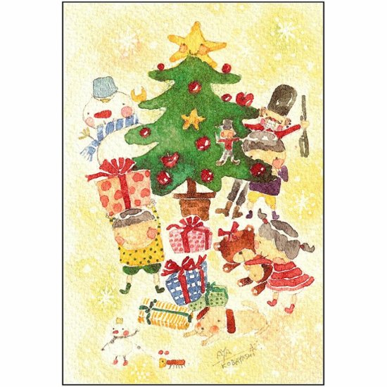 こばやしあや ポストカード（Xmasプレゼント）画像