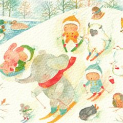 こばやしあや ポストカード（ぼくが一番さ/雪山）画像