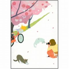 ひらいみも ポストカード（桜：はいチーズ！）の画像