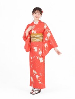 衿つき着物(リボン帯付き) [凛 つつじ] ※着物単品 ¥23,100の画像