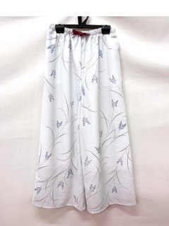 夏用（絽）和柄ワイドパンツ サイズL   [60]の画像