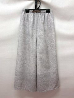夏用（紬風）和柄ワイドパンツ サイズL   [80]の画像