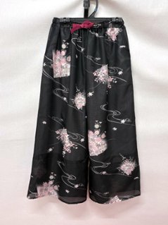夏用（絽）和柄ワイドパンツ サイズM   [75]の画像