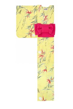 帯が選べる! (衿なし) 浴衣〈竹宵歌/薄緑〉　※浴衣単品 ¥13,200画像