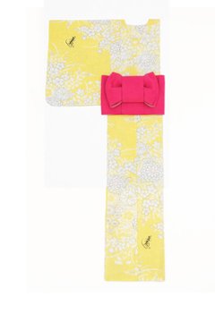 帯が選べる! (衿なし) 浴衣〈夢小菊/黄色〉　※浴衣単品 ¥13,200画像