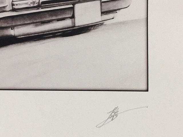 ハコスカ 2ドア GT-R 【鉛筆画】イラスト A4サイズ 額入り｜創作品