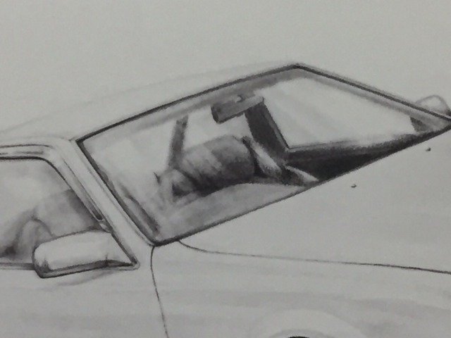 トヨタ ソアラ Z20 【鉛筆画】イラスト A4サイズ 額入り｜創作品モール