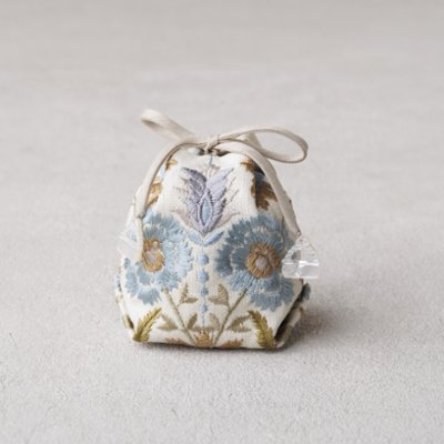 茶器袋 巾着型52　刺繍の画像