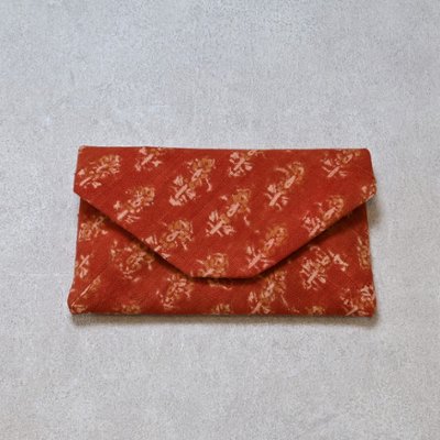 数寄屋袋13 手紡ぎインド更紗の画像