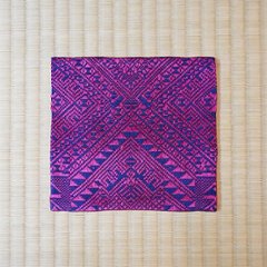 古帛紗21　タイ「浮き織」青地にマゼンタの画像