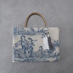 茶礼袋61　トワルドジュイ　青の画像