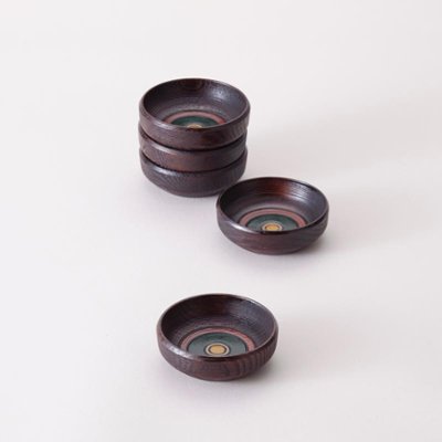 独楽豆皿(5客組)の画像