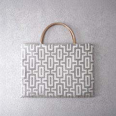 茶礼袋65　NY Mood Fabrics　幾何学グレーの画像