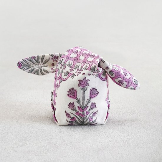 茶器袋　大津型32　インド更紗　ピンク画像