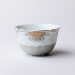手描きシノワズリ茶碗 S　金彩　雲の画像